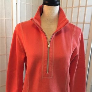Tommy Bahama 1/2 zip sweatshirt sz S/P coral EUC
